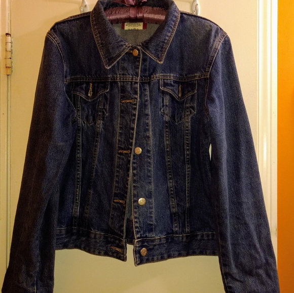 Vintage  cropped slim fit jean jacket - Picture 2 of 4